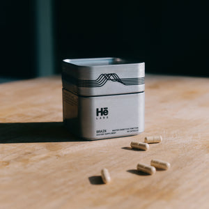 Hē Labs Brain capsules - natural cognitive supplement for men's focus and memory