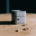 Hē Labs Sleep capsules with refillable metal container - natural deep sleep supplement for men