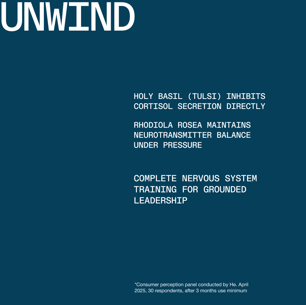 Unwind formula ingredient benefits - Rhodiola, Holy Basil, Schisandra, L-Theanine, Ginkgo