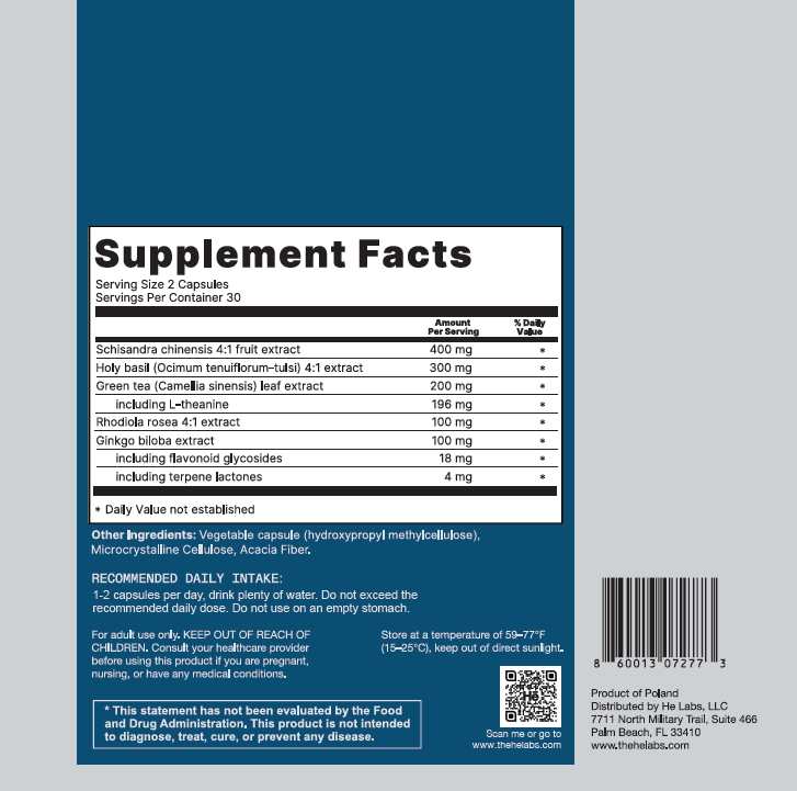 Supplement facts label - Unwind