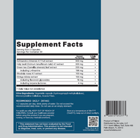 Supplement facts label - Unwind